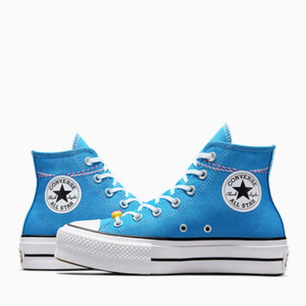 Chuck Taylor All Star Lift Platform Embroidered Bracelet Sneaker NIB - Picture 3 of 12